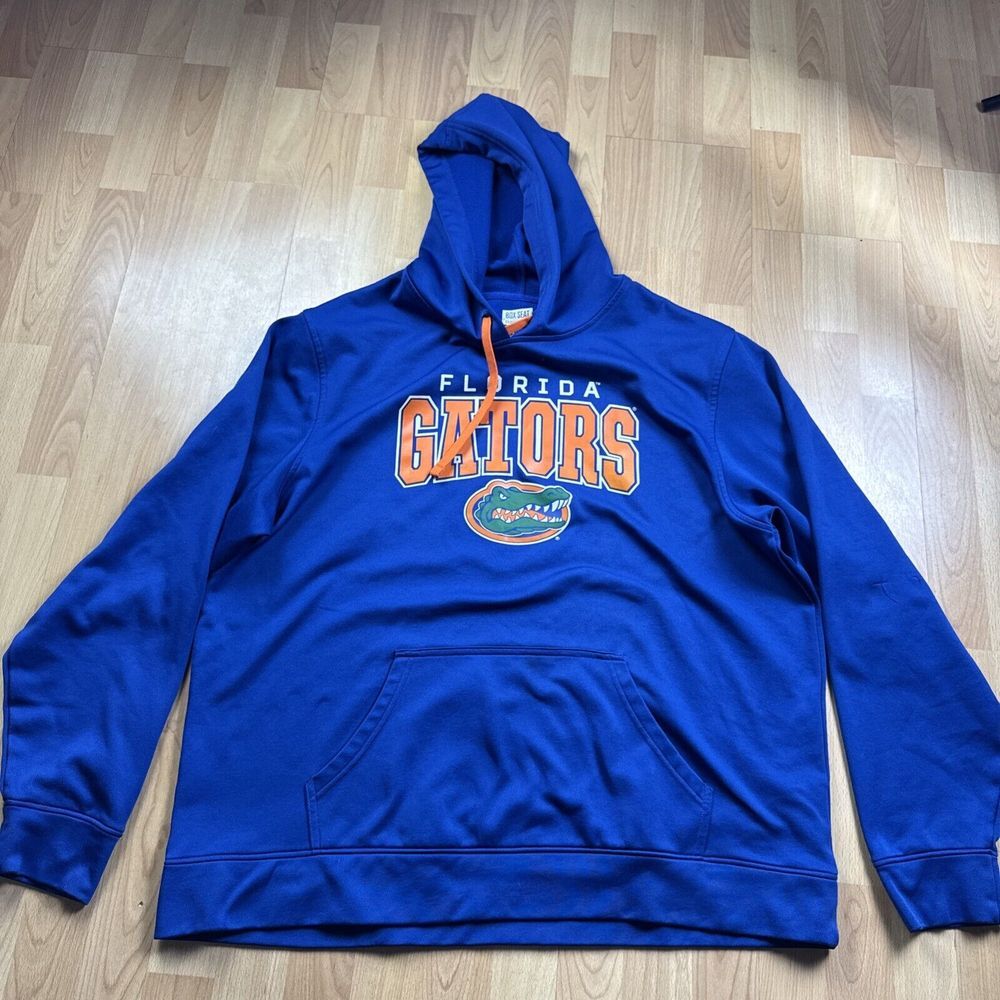 Box Seat Florida Gators Hoodie Mens XL Blue NCAA Sweatshirt Pullover Collegiate